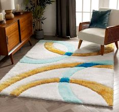 Modern Geometric Hall Carpet